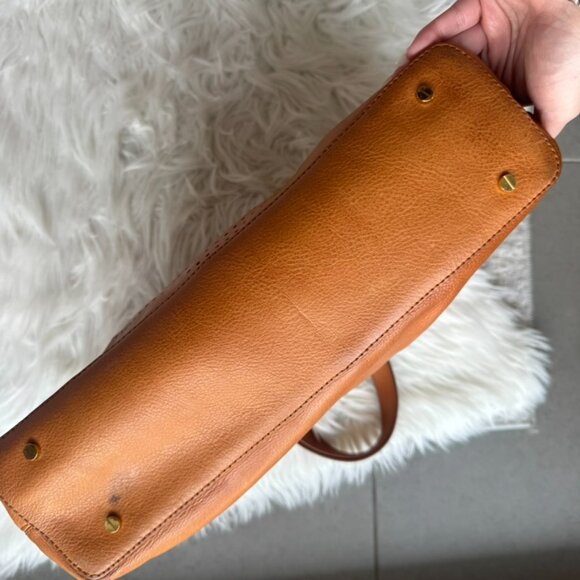 Tory Burch Leather Bombe Tote - Picture 5 of 7